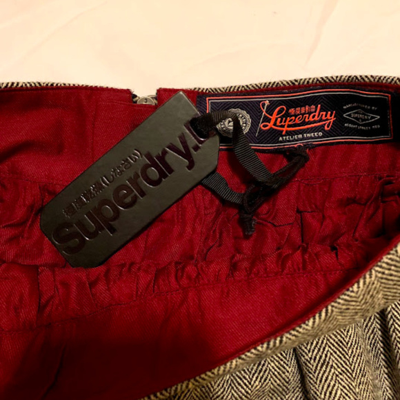 Women's Superdry Herringbone Skirt Size S NWT - Picture 5 of 7